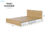 Picture of RENO 6-Drawer Bed Frame in Queen Size