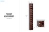 Picture of ROVELLE 175.5x21cm Slimline 12-Tier Display Shelf/CD Storage Shelf