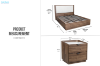 Picture of MERRINA 3PC Bedroom Combo Set with Gas Lift Storage - Queen Size