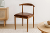 Picture of HORN Metal Frame Dining Chair with Brown Cushion