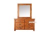 Picture of   [FLOOR MODEL CLEARANCE]FOUNDATION 6-Drawer Dresser with Mirror (Rustic Pine)