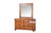 Picture of   [FLOOR MODEL CLEARANCE]FOUNDATION 6-Drawer Dresser with Mirror (Rustic Pine)