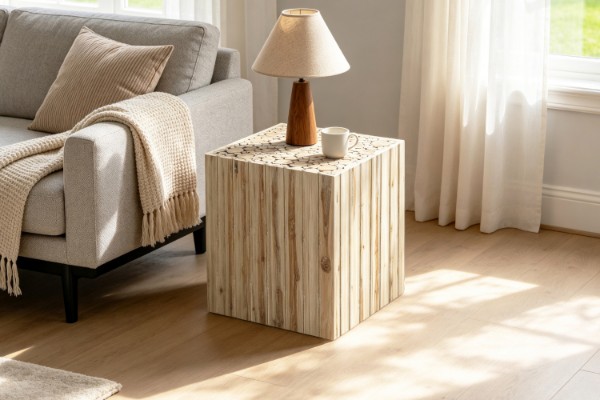 Picture of GRAYSON H45.5 Solid Teak Wood Side Table