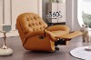 Picture of  [FLOOR MODEL CLEARANCE]SANO 360° Swivel Manual Recliner Lounge Chair with Mobile Holder (Orange)