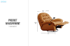 Picture of  [FLOOR MODEL CLEARANCE]SANO 360° Swivel Manual Recliner Lounge Chair with Mobile Holder (Orange)