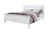 Picture of  [FLOOR MODEL CLEARANCE] LOUIS Hevea Wood Bed Frame with LED Lighting Headboard in Queen Size (White)