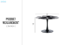 Picture of  [FLOOR MODEL CLEARANCE] JACOB D120 Round Dining Table (Black)