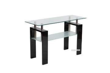 Picture of  [FLOOR MODEL CLEARANCE] HORIZON Glass Console Table (Black)
