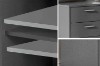 Picture of   [FLOOR MODEL CLEARANCE]  CRUZ Mobile File Cabinet with Password Lock & Wheels (Grey)