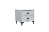 Picture of  [FLOOR MODEL CLEARANCE] HOVER 2-Drawer Bedside Table (White)