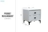 Picture of  [FLOOR MODEL CLEARANCE] HOVER 2-Drawer Bedside Table (White)