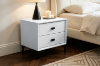 Picture of  [FLOOR MODEL CLEARANCE] HOVER 2-Drawer Bedside Table (White)