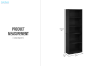 Picture of  [FLOOR MODEL CLEARANCE]HOLLIS 5-Tier Bookshelf (70x164.5cm)