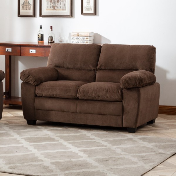 Picture of   [FLOOR MODEL CLEARANCE] MAXX Microsuede 2 Seater Fabric (Brown)