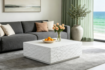 Picture of CORTEN 100 Square Fiberglass Coffee Table