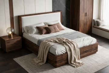 Picture of MERRINA Bed Frame with Gas Lift Storage in Queen Size/Super King Size 
