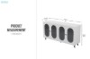 Picture of FIVEN 4-Door Buffet/Storage Cabinet (White)