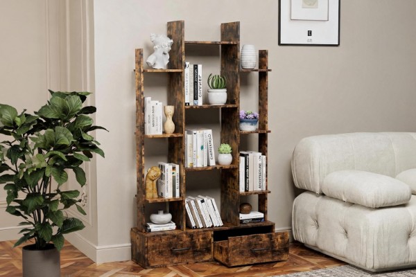 Picture of ARKIO 2-Drawer Bookcase/Display Shelves
