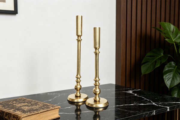 Picture of FLEUR Candlestick Gold - Set of 2