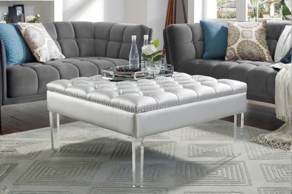 Picture of LUCID Ottoman (Silver)