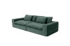 Picture of  [FLOOR MODEL CLEARANCE] ELDEL Chenille Fabric Compressed Sofa with Ottoman (Green)