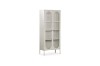 Picture of   [FLOOR MODEL CLEARANCE]STARK Steel Frame 180x80cm 2-Arched Door Accent Glass Display Cabinet (Cream)