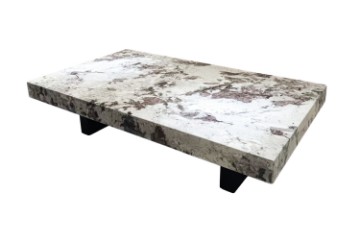 Picture of   [FLOOR MODEL CLEARANCE]LUCIANO 140 Microcrystalline Stone Top Coffee Table (Light)