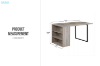 Picture of   [FLOOR MODEL CLEARANCE] LITAKE 152 Dining Table with Shelves