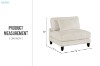 Picture of VIANNA Microfiber Sectional Modular Sofa Range (Beige) - 5PC Big Combo Set