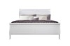 Picture of  [FLOOR MODEL CLEARANCE] LOUIS Hevea Wood Bed Frame with LED Lighting Headboard in Queen Size (White)