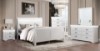 Picture of  [FLOOR MODEL CLEARANCE] LOUIS Hevea Wood Bed Frame with LED Lighting Headboard in Queen Size (White)