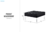 Picture of LUCID Ottoman (Black)