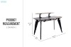 Picture of  [FLOOR MODEL CLEARANCE]  HOEK 120 Bundle Desk with Shelf