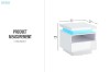 Picture of  [FLOOR MODEL CLEARANCE]GLADE High Gloss Bedside Table with LED Lights
