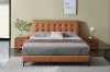 Picture of   [FLOOR MODEL CLEARANCE]  AUGUSTA Queen Size Genuine Leather Bed Frame (Brown)