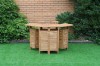 Picture of [FLOOR MODEL CLEARANCE]BALI Solid Teak Wood Extendable Outdoor Bar Table