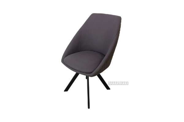 Picture of   [FLOOR MODEL CLEARANCE]BRUNO Technical Fabric Swivel Dining Chair *Dark Grey