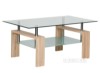 Picture of   [FLOOR MODEL CLEARANCE] HORIZON Glass Coffee Table (Oak Colour)