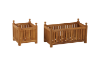 Picture of [FLOOR MODEL CLEARANCE] BALI Outdoor Solid Teak Double Flower Box (90x44x50cm)