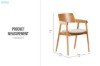 Picture of LUCA Solid White Oak Frame Armchair