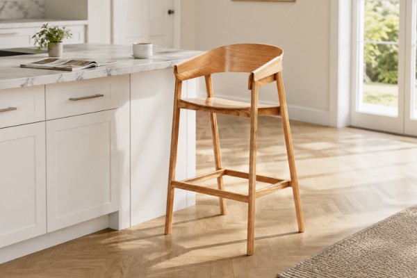 Picture of REPLICA COVER Solid White Oak Bar Chair