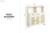 Picture of [FLOOR MODEL CLEARANCE] NORLEN 3-Door Storage Cabinet/Buffet with LED Lighting