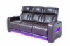 Picture of VOLT Air Leather Dual Motor Power Reclining Sofa Range with Cup Holders & Storage & USB Port & Wireless Charging & LED Lighting (Brown)