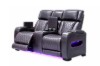 Picture of VOLT Air Leather Dual Motor Power Reclining Sofa Range with Cup Holders & Storage & USB Port & Wireless Charging & LED Lighting (Brown)
