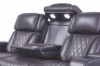 Picture of VOLT Air Leather Dual Motor Power Reclining Sofa Range with Cup Holders & Storage & USB Port & Wireless Charging & LED Lighting (Brown)