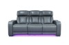 Picture of VOLT Air Leather Dual Motor Power Reclining Sofa Range with Cup Holders & Storage & USB Port & Wireless Charging & LED Lighting (Grey)