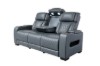 Picture of VOLT Air Leather Dual Motor Power Reclining Sofa Range with Cup Holders & Storage & USB Port & Wireless Charging & LED Lighting (Grey)