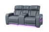 Picture of VOLT Air Leather Dual Motor Power Reclining Sofa Range with Cup Holders & Storage & USB Port & Wireless Charging & LED Lighting (Grey)