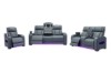Picture of VOLT Air Leather Dual Motor Power Reclining Sofa Range (Grey) - 3RRC+2RRC+1R Sofa Set