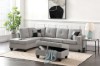 Picture of [FLOOR MODEL CLEARANCE] ADISEN Facing Left L-Shape Sofa (Light Grey)